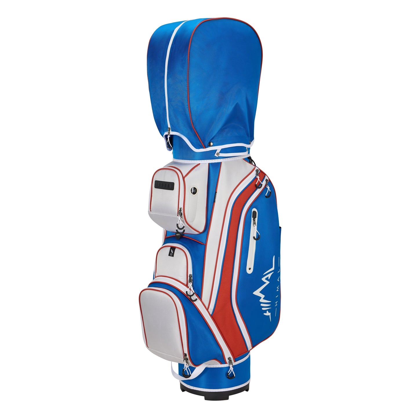 14-Way Golf Cart Bag Pro-Blue White