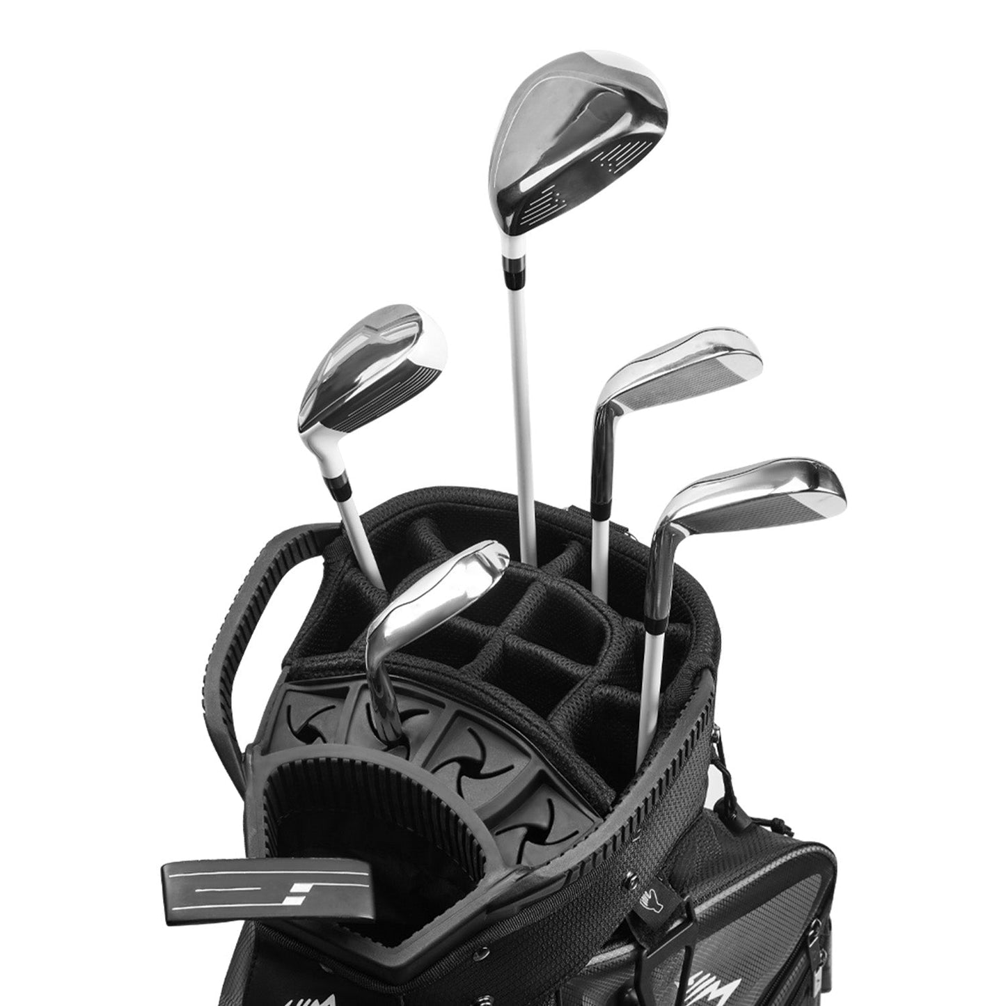 Golf Cart Bag 15-Way Organizer Divider-Charcoal Gray