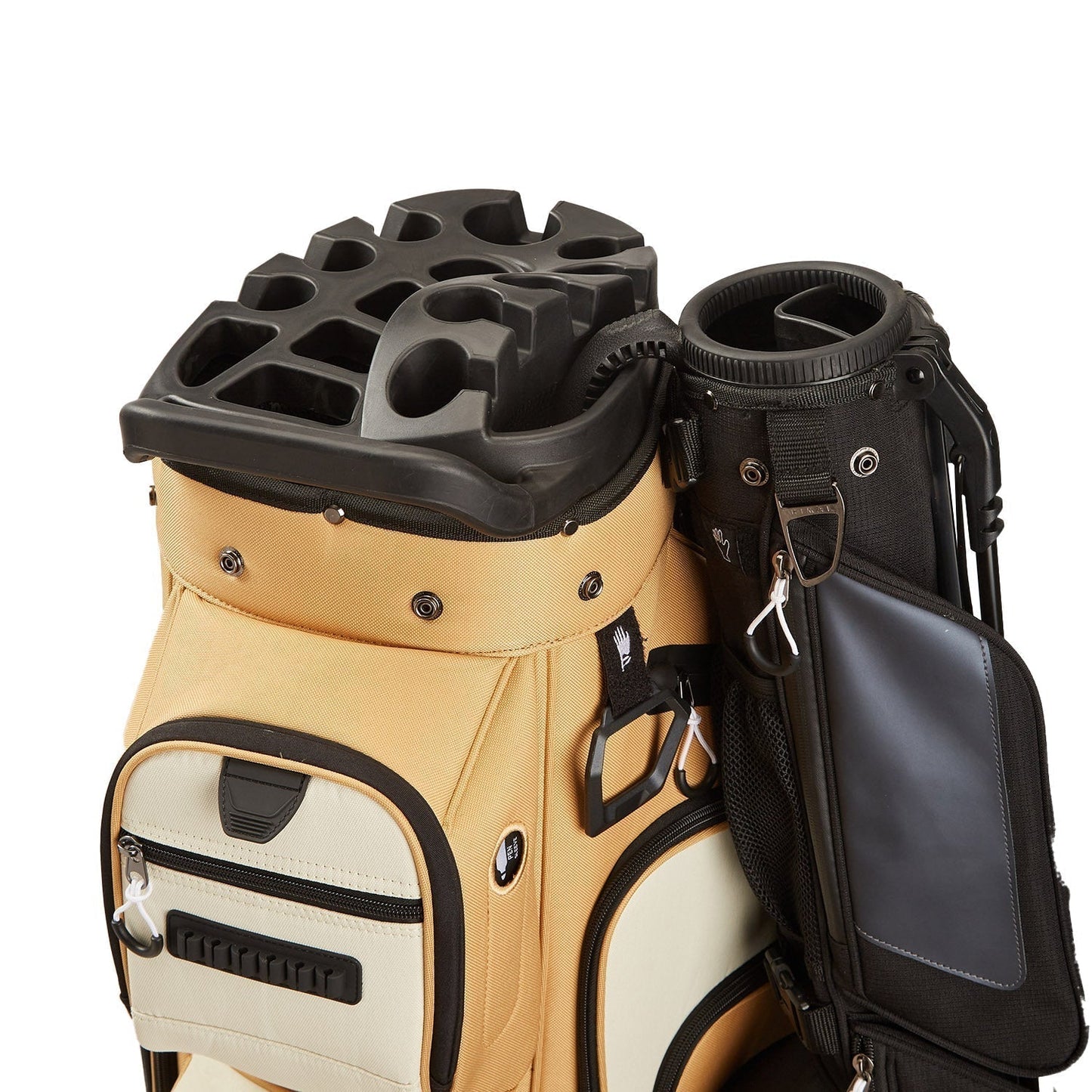 15-Way Full-Length Divider Golf Cart Bag-Beige