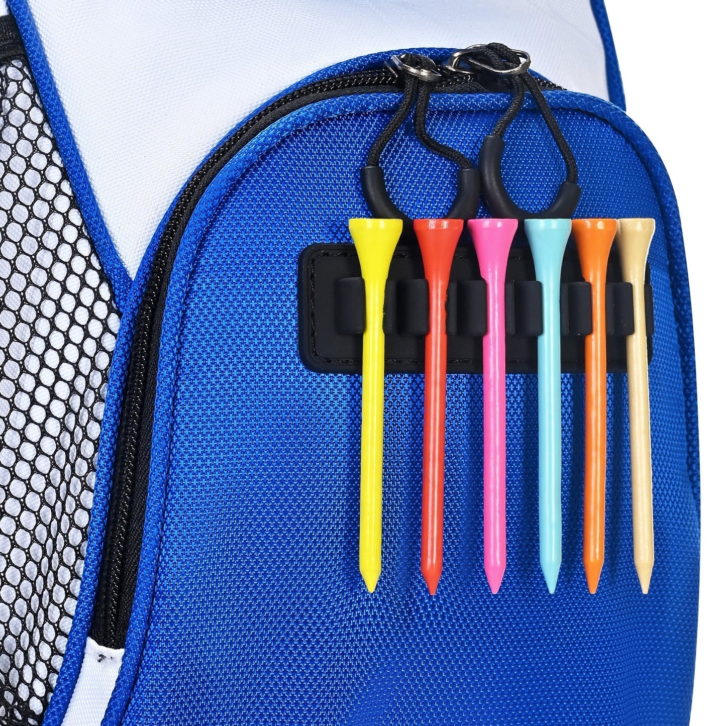 uniHimal Silence 001 Quiet Soundles 14 Way Organizer Dividers Golf Cart Bag Blue White