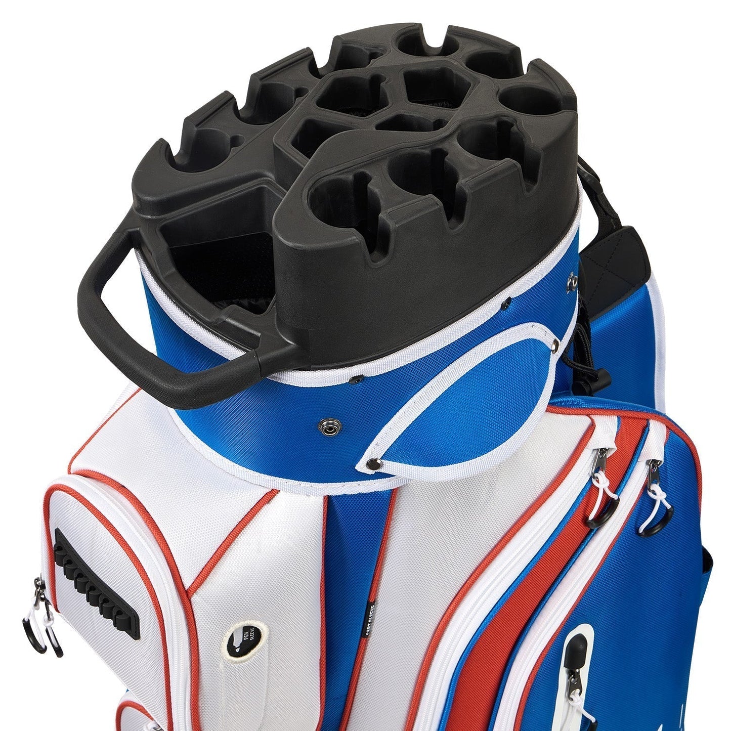14-Way Golf Cart Bag Pro-Blue White