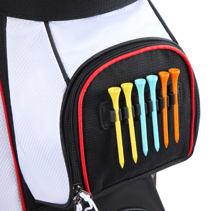 14 Way Golf Cart Bag-Black White