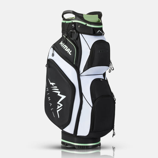 14-Way Full Length Premium Golf Cart Bag-Black White
