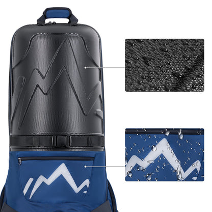 Golf Travel Bag for Airlines with Wheels-Deep Blue