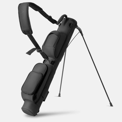 Lightweight Synthetic Leather Golf Stand Bag-Black