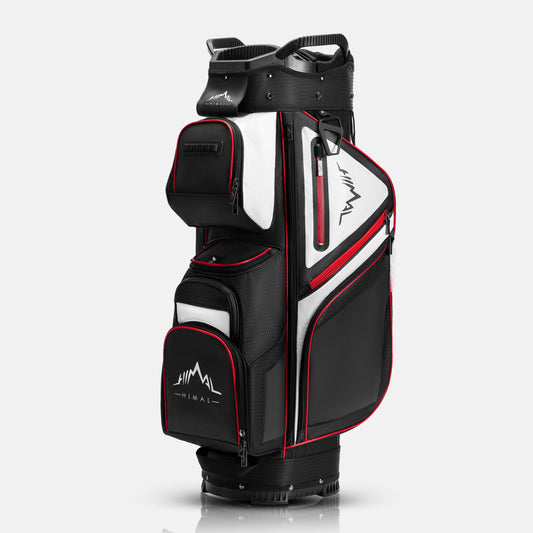 Golf Cart Bag 15-Way Organizer Divider-Black White