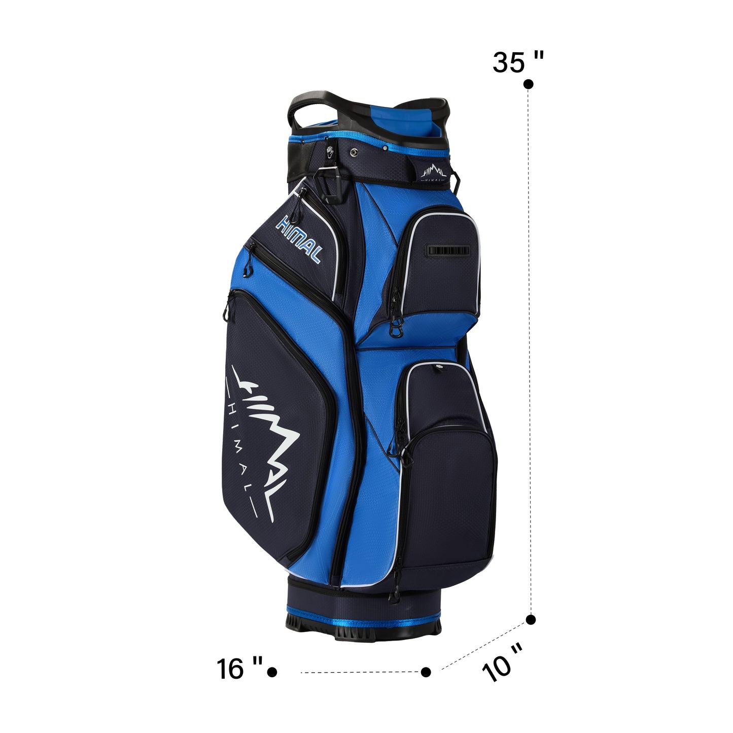 14-Way Full Length Premium Golf Cart Bag-Deep Blue