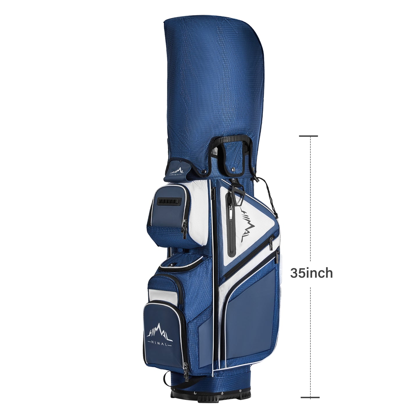 Golf Cart Bag 15-Way Organizer Divider-Blue White