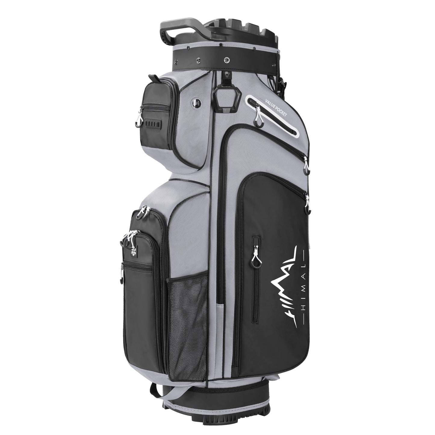 14-Way Full-Length Divider Golf Cart Bag-Grey
