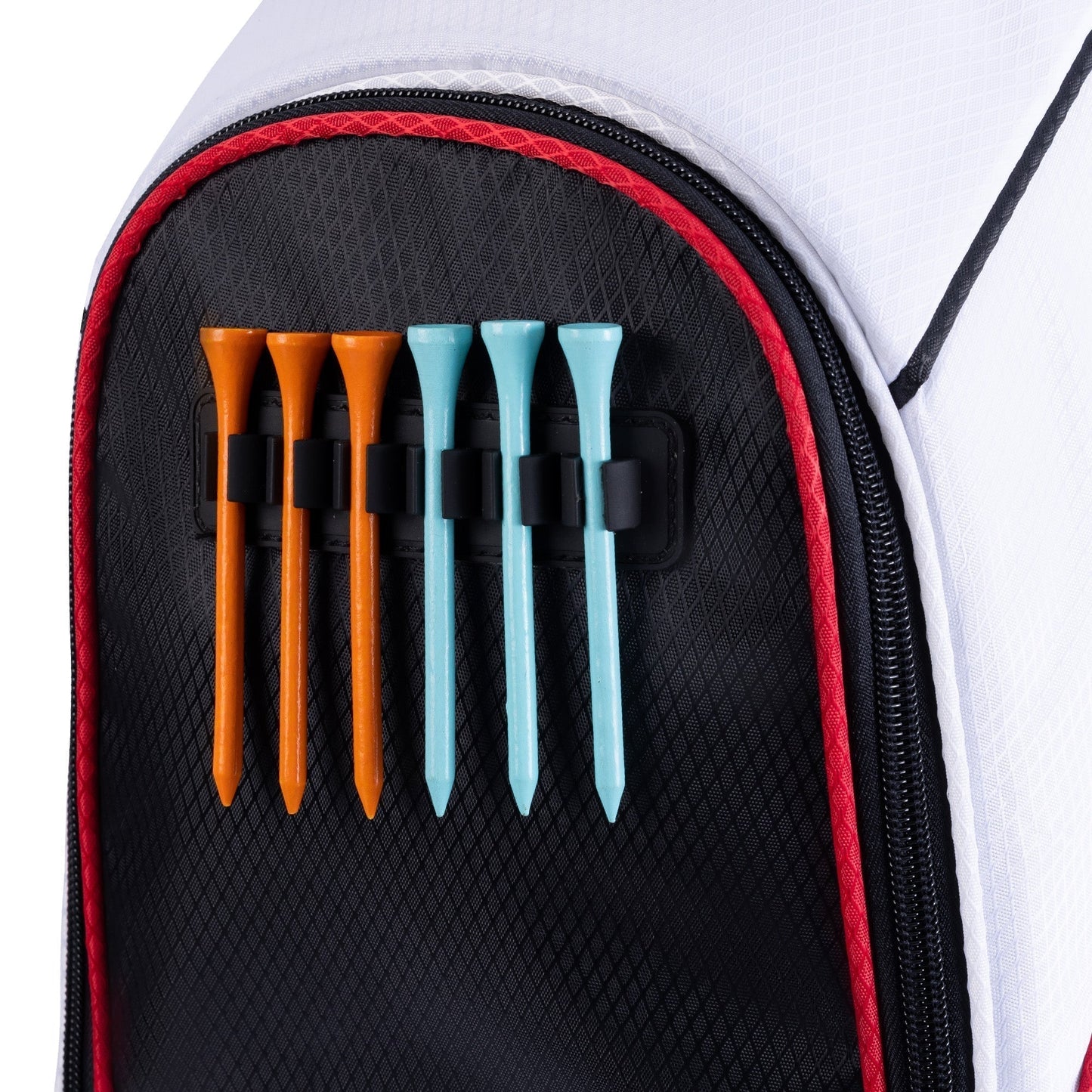 14-Way Golf Cart Bag with Organizer Divider-Black White