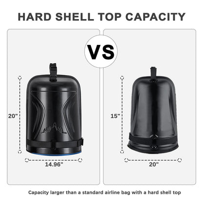 Heavy Duty Oxford Fabric Golf Travel Bag with Hard Case Top-Elegant Blue