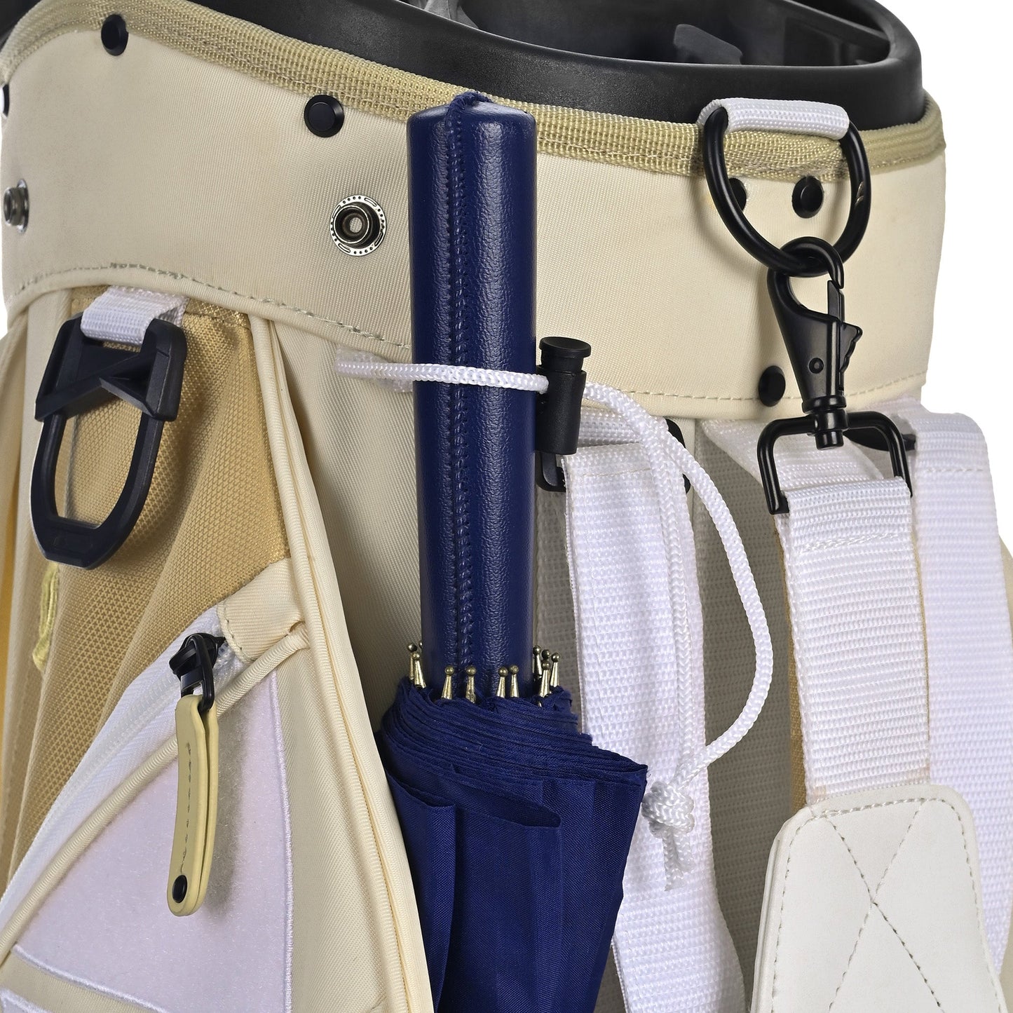 uniHimal Silence 002 Quiet Soundless 15 Way Organizer Dividers Golf Cart Bag Beige