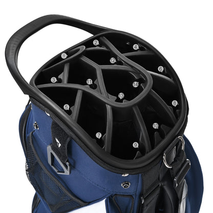 uniHimal Silence 001 Quiet Soundles 14 Way Organizer Dividers Golf Cart Bag Blue Red