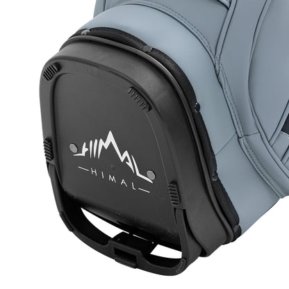 Premium 14-Way Leather Golf Stand Bag – Lightweight & Ergonomic with Full-Length Dividers-Grey