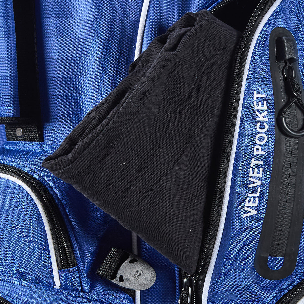 4-Way Full-Length Golf Stand Bag-Royal Blue White