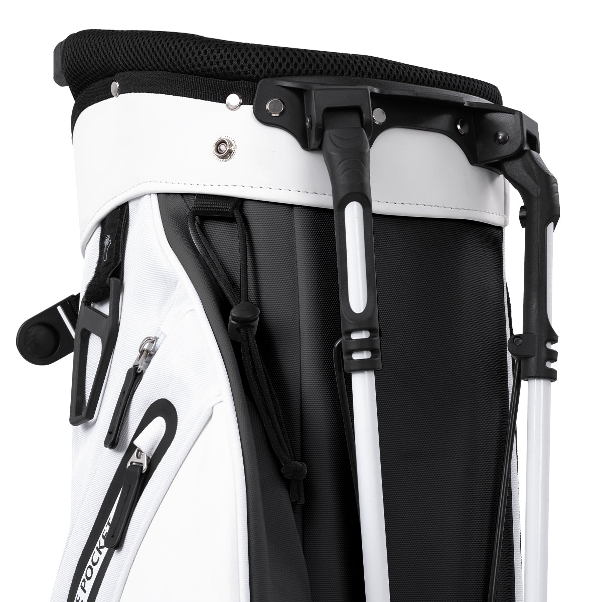 5-Way Golf Stand Bag-Classic Black White