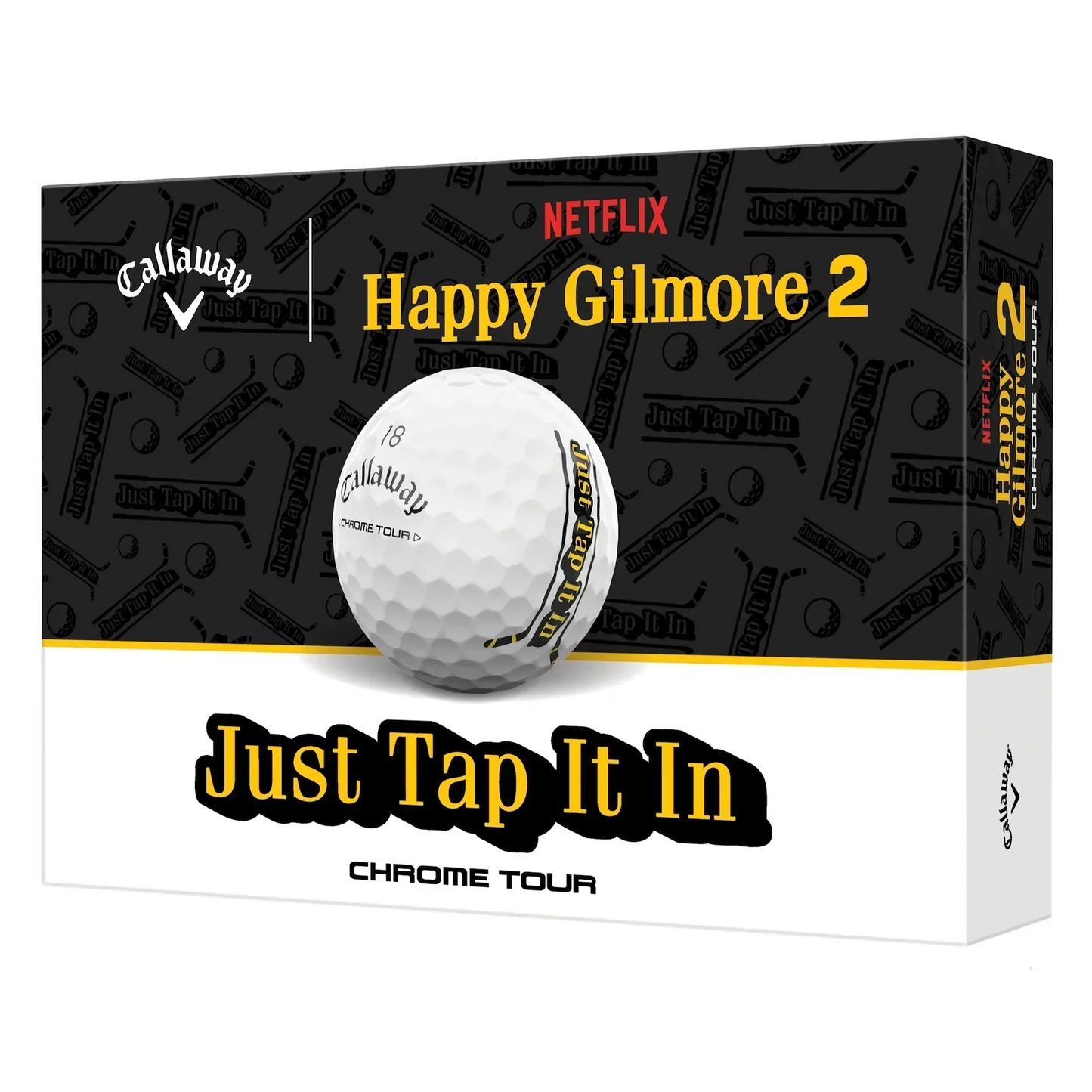 Callaway Chrome Tour Happy Gilmore 2 "Just Tap It In" Golf Balls
