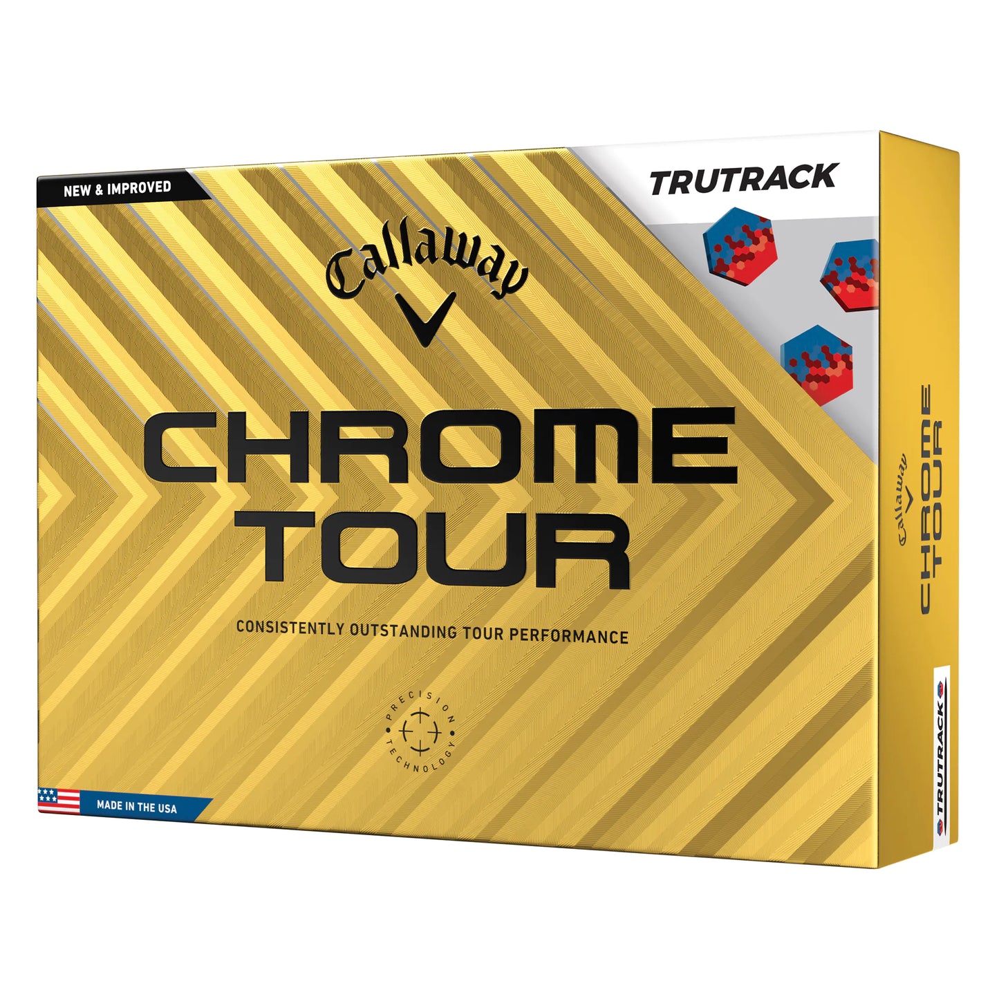 Callaway Chrome Tour Tru Track Golf Balls - White