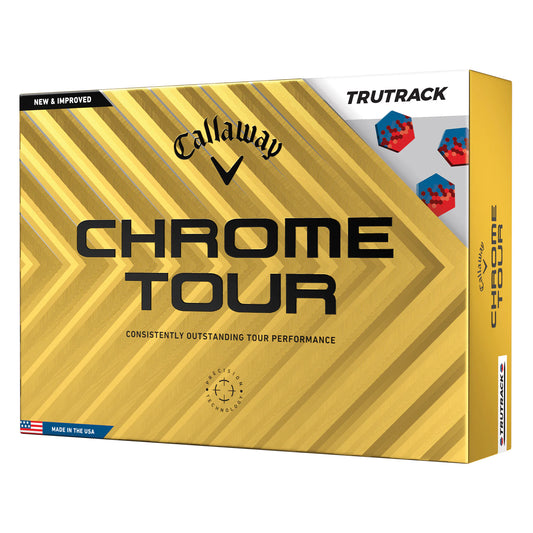 Callaway Chrome Tour Tru Track Golf Balls - White