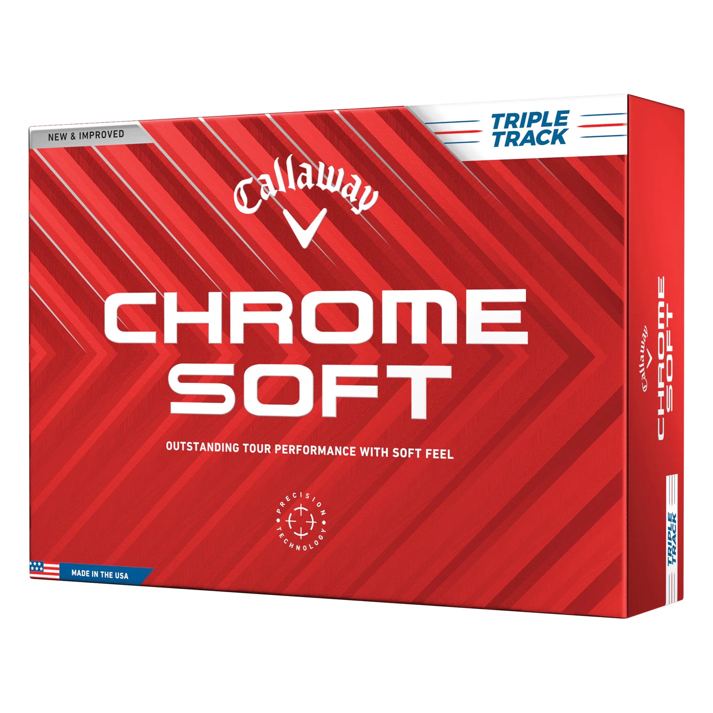 Callaway Chrome Soft Triple Track Golf Balls - White