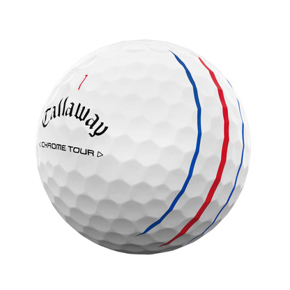 Callaway Chrome Tour Triple Track Golf Balls - White