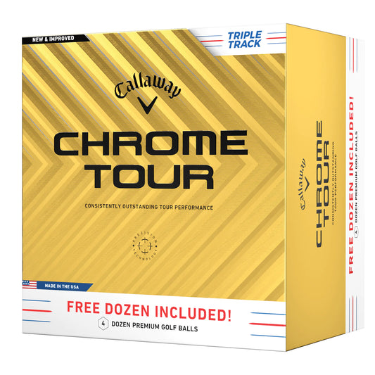 Callaway Chrome Tour Triple Track 4 For 3 Golf Balls - 4 Dozen
