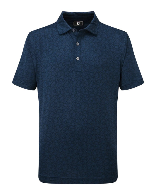 FootJoy Junior Painted Floral Lisle Golf Polo