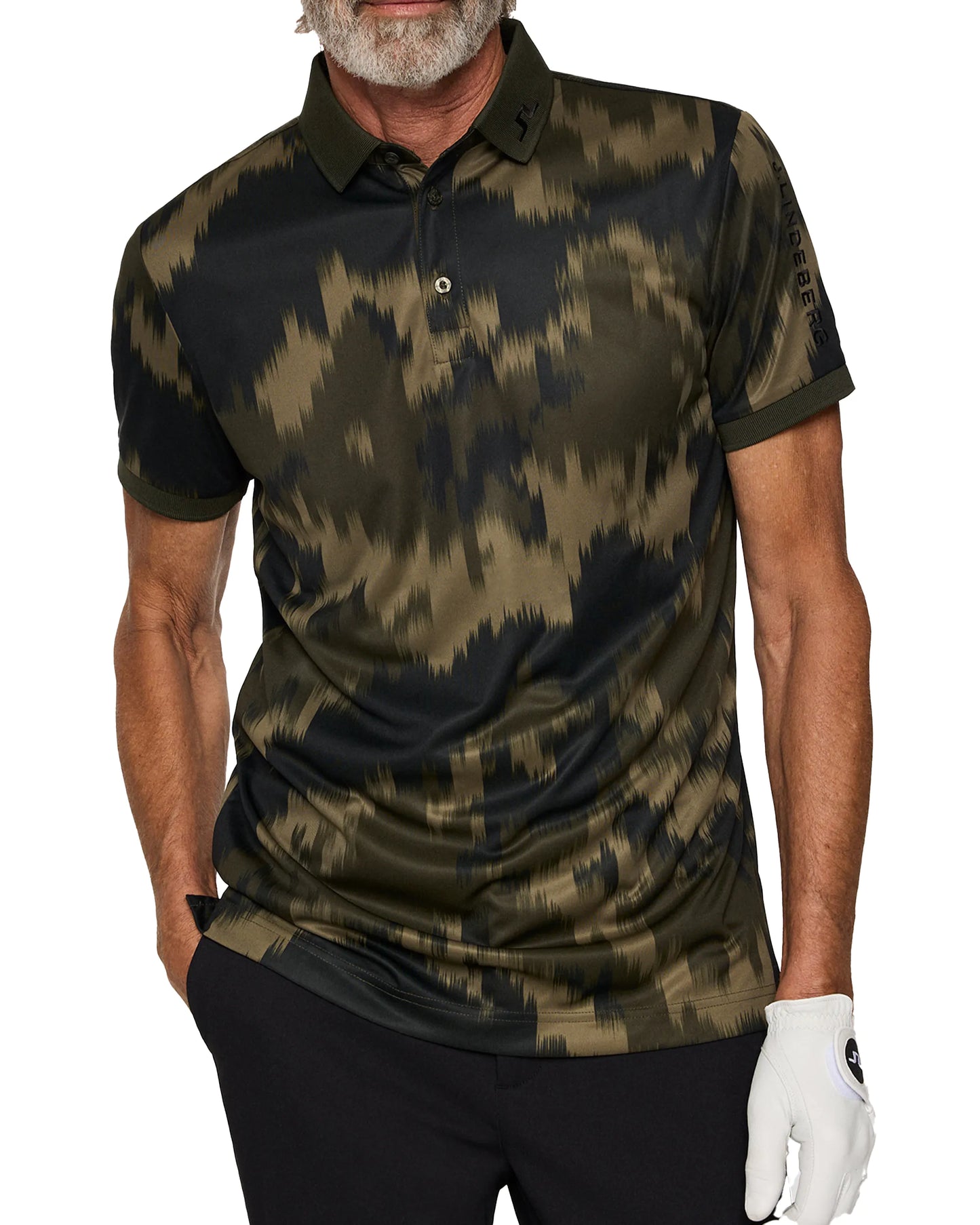 J.Lindeberg Tour Tech Print Golf Polo