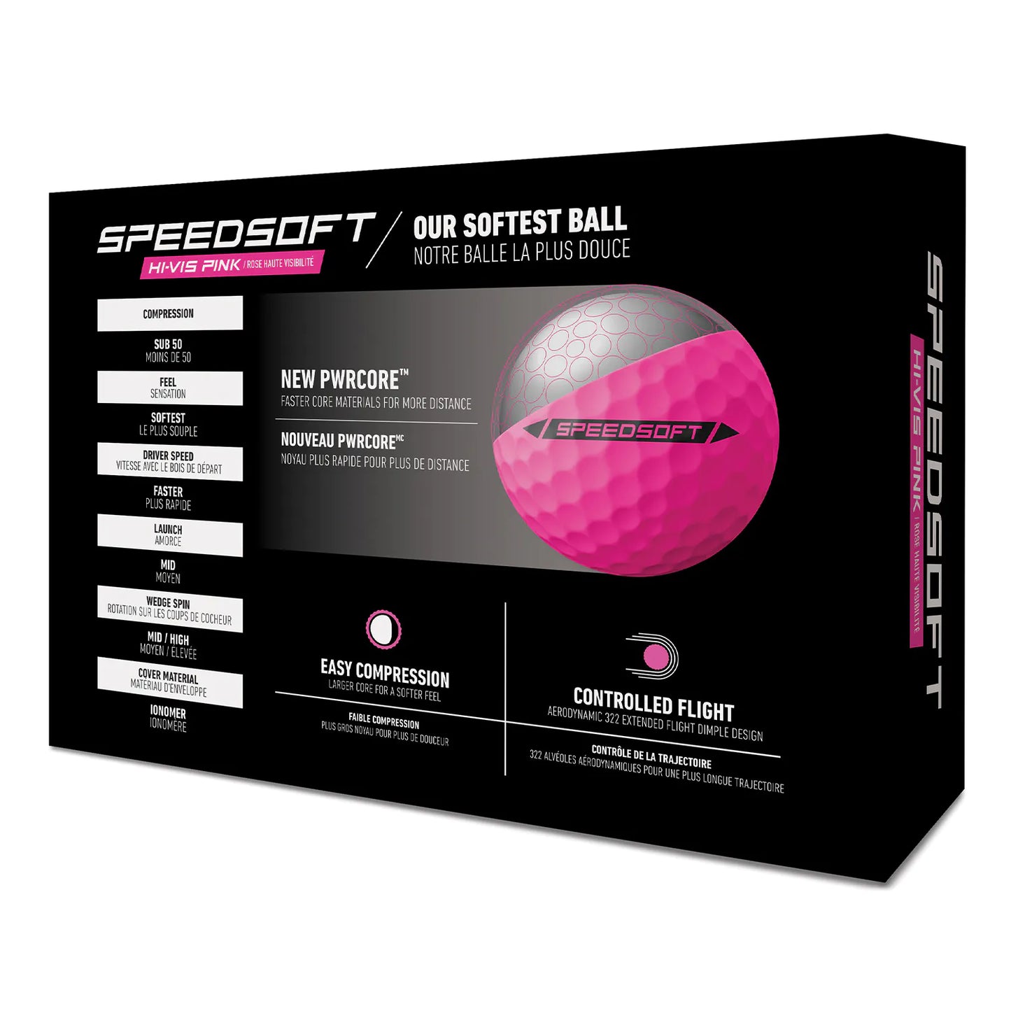 TaylorMade SpeedSoft Golf Balls - Pink