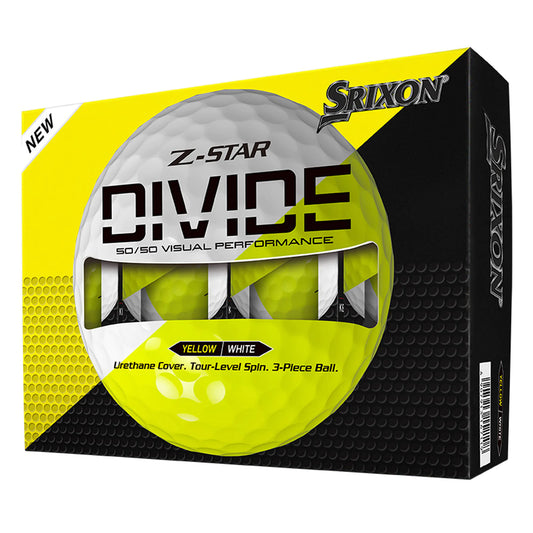 Srixon Z Star Divide Golf Balls 2025 - White / Yellow