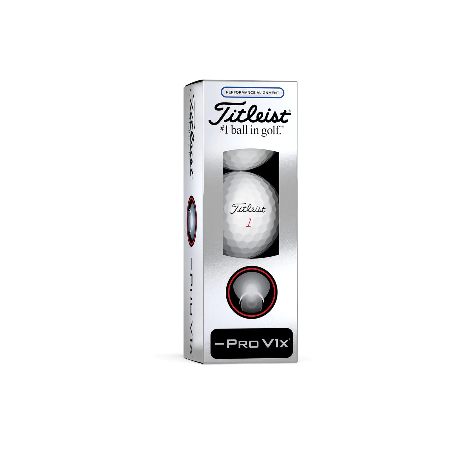 Titleist Pro V1x Left Dash AIM Performance Alignment Golf Balls - Blue